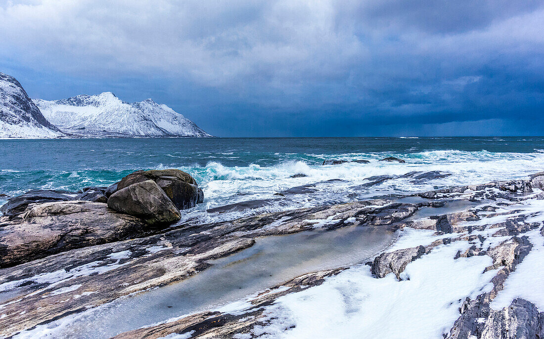 Norwegen,Stadt Tromso,Insel Senja,Steinfjord