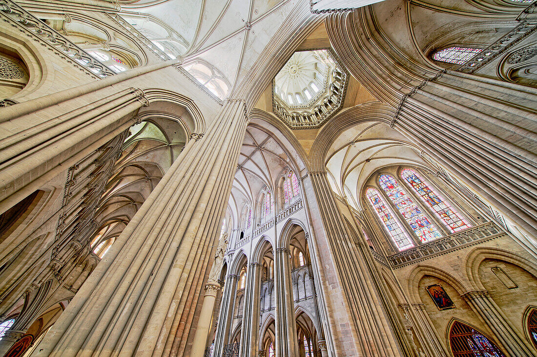 Frankreich. Normandie. Departement Manche. Coutances. Die Kathedrale von Coutances. Die Decken.