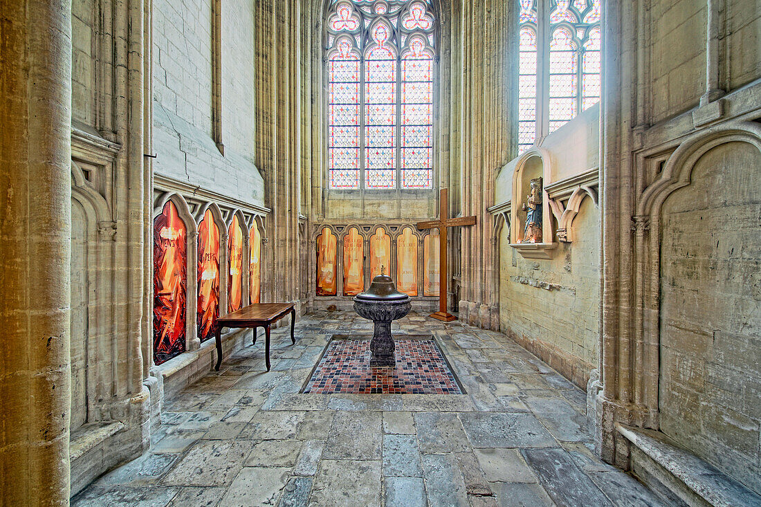 France. Normandy. Department of Manche. Coutances. Cathedral. The chapel of the consecration.