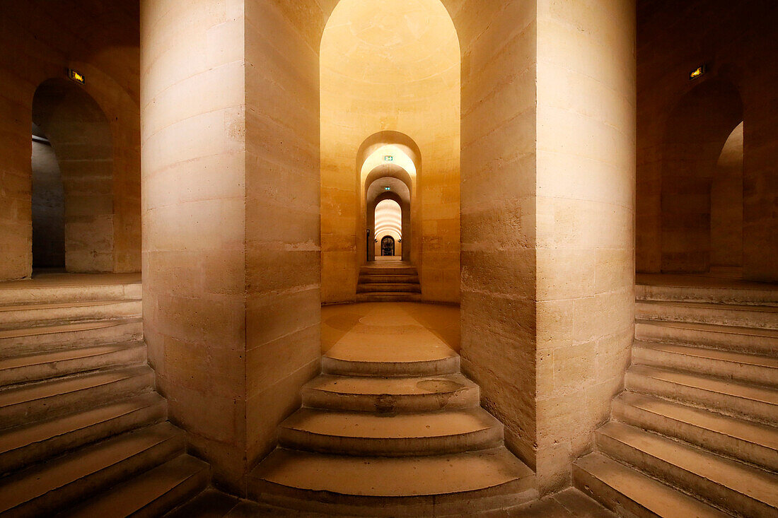 France. Paris. 5th district. The Pantheon. The crypt without tourists. Covid-19 period.