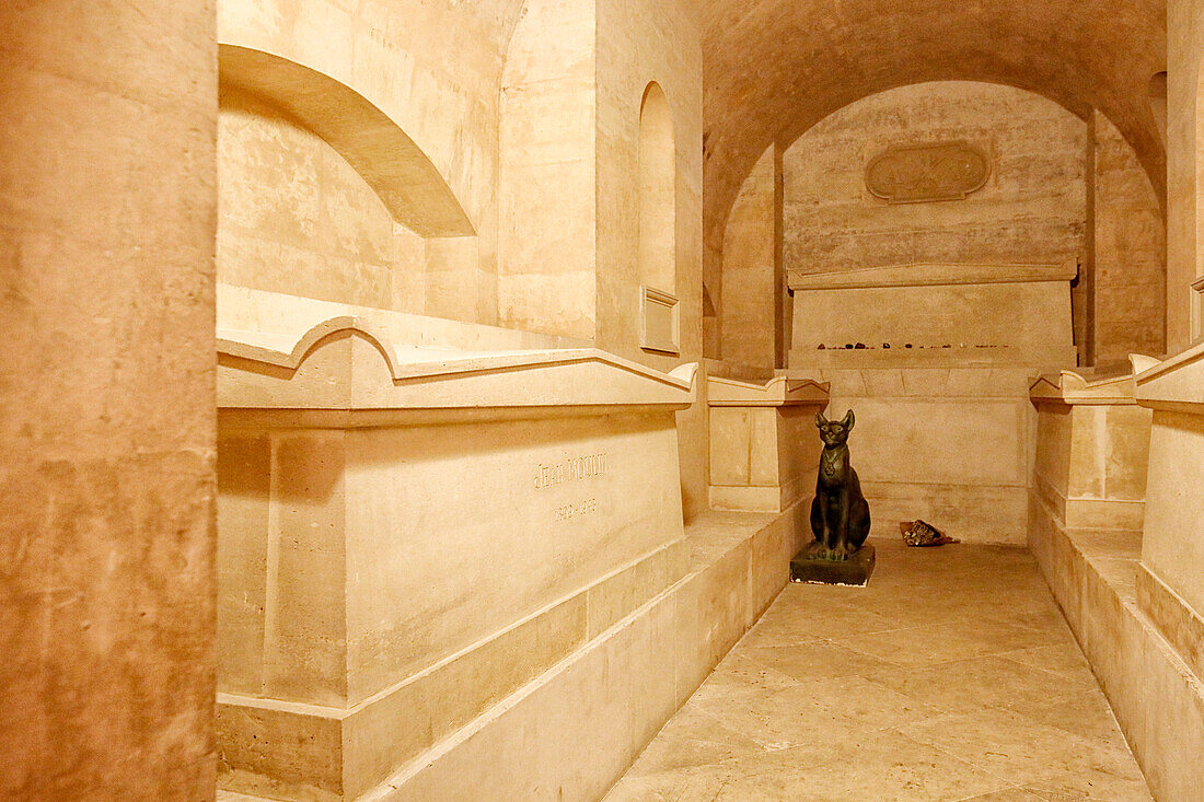 France. Paris. 5th district. The Pantheon. The crypt. Tomb of Jean Moulin.