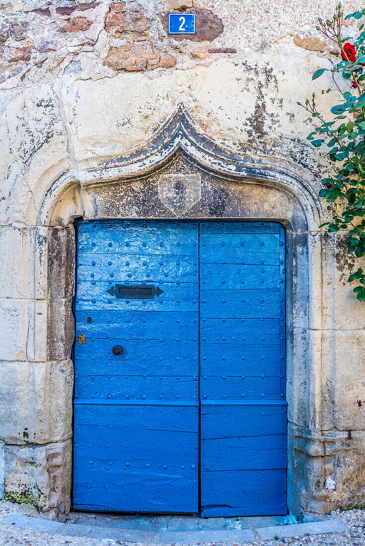 France,Quercy,Lot,medieval door at Saint Cere