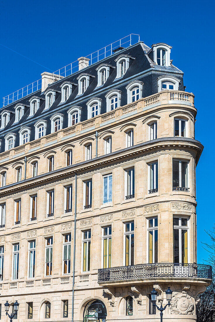 France,New Aquitaine,Bordeaux,building of the allees de Tourny (UNESCO World Heritage)