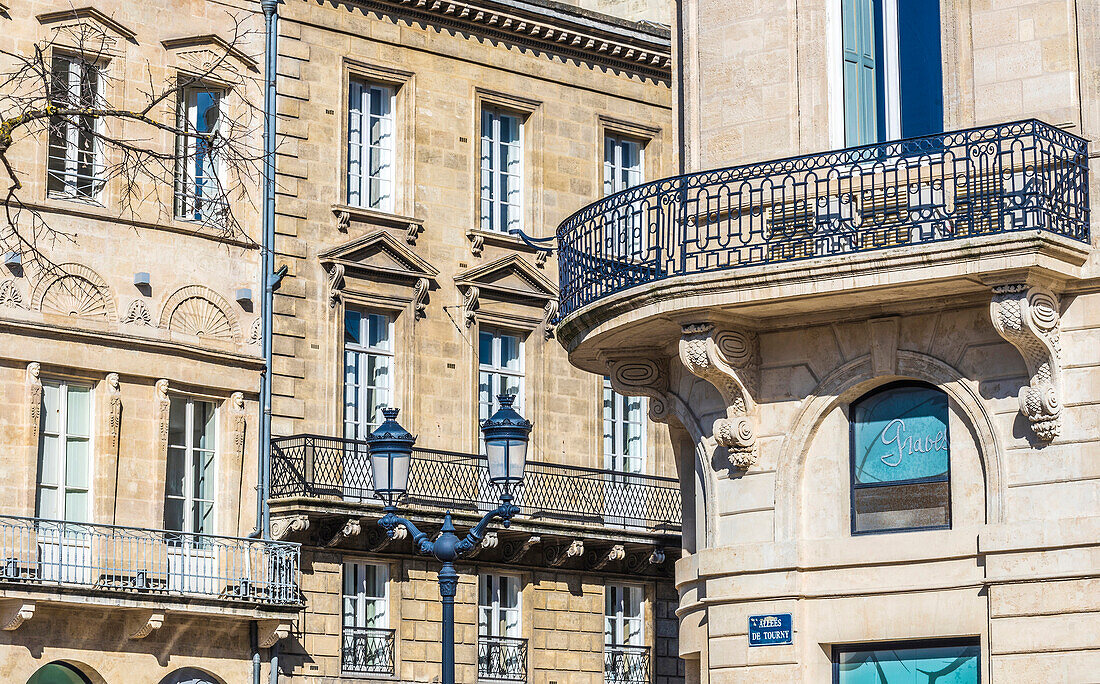 Frankreich,Neu-Aquitanien,Bordeaux,Gebäude der Allees de Tourny (UNESCO-Welterbe)