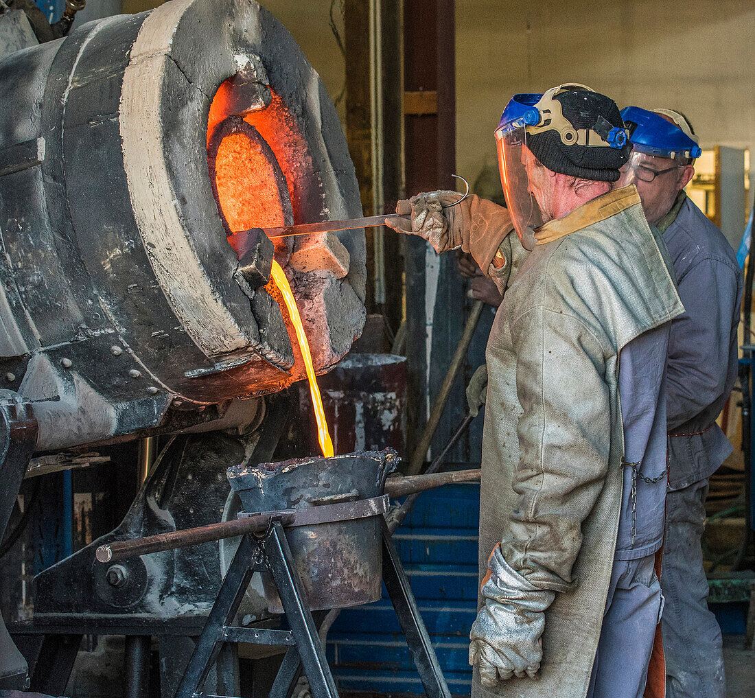 France,Bordeaux,Merignac,craft of foundry moulding Art les Cyclopes