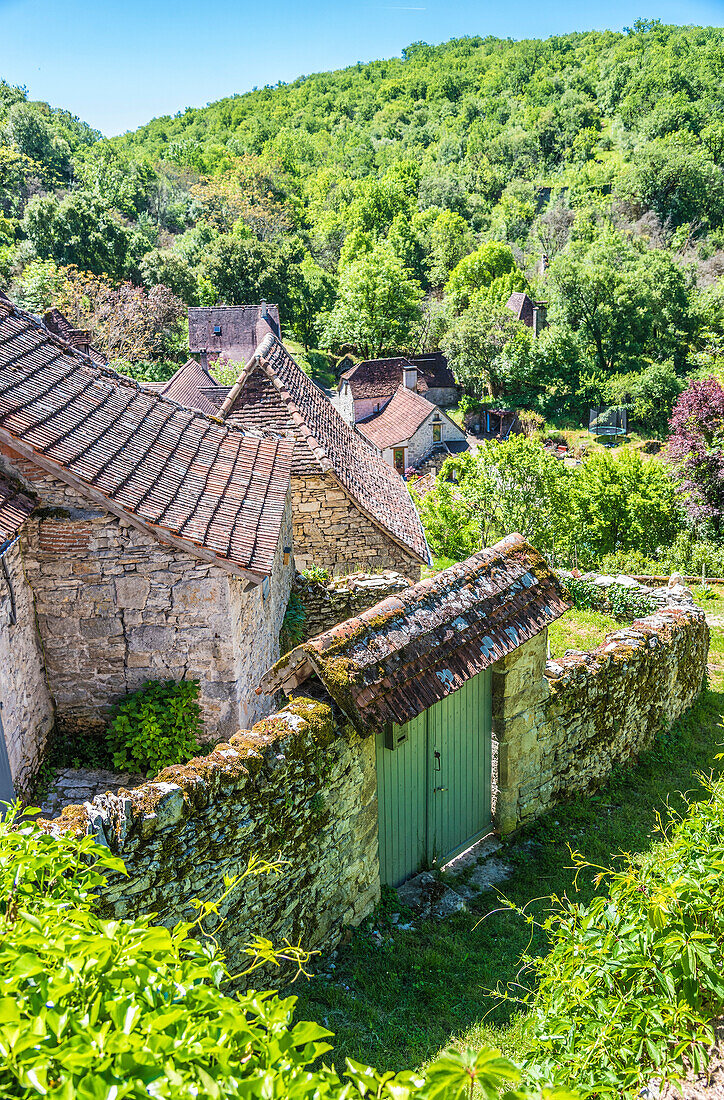 Frankreich,Okzitanien,Quercy,Lot,Montvalent Dorf