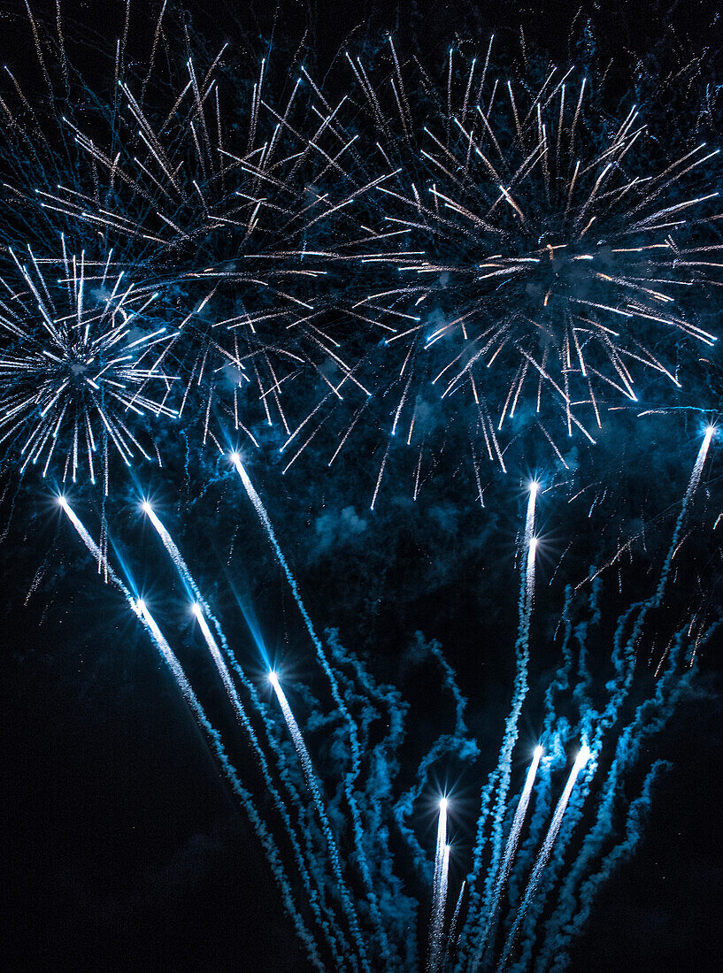 France,Gironde,Bordeaux,Fête du Fleuve 2019,pyrotechnic show "L'echappee Belle" of the Groupe F