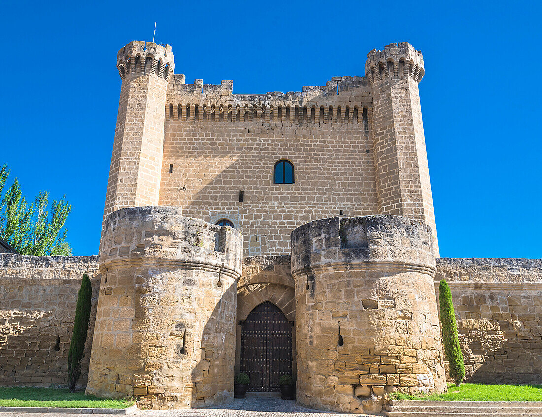 Spain,Rioja,Sajazarra (Most Beautiful Village in Spain),15th century castle