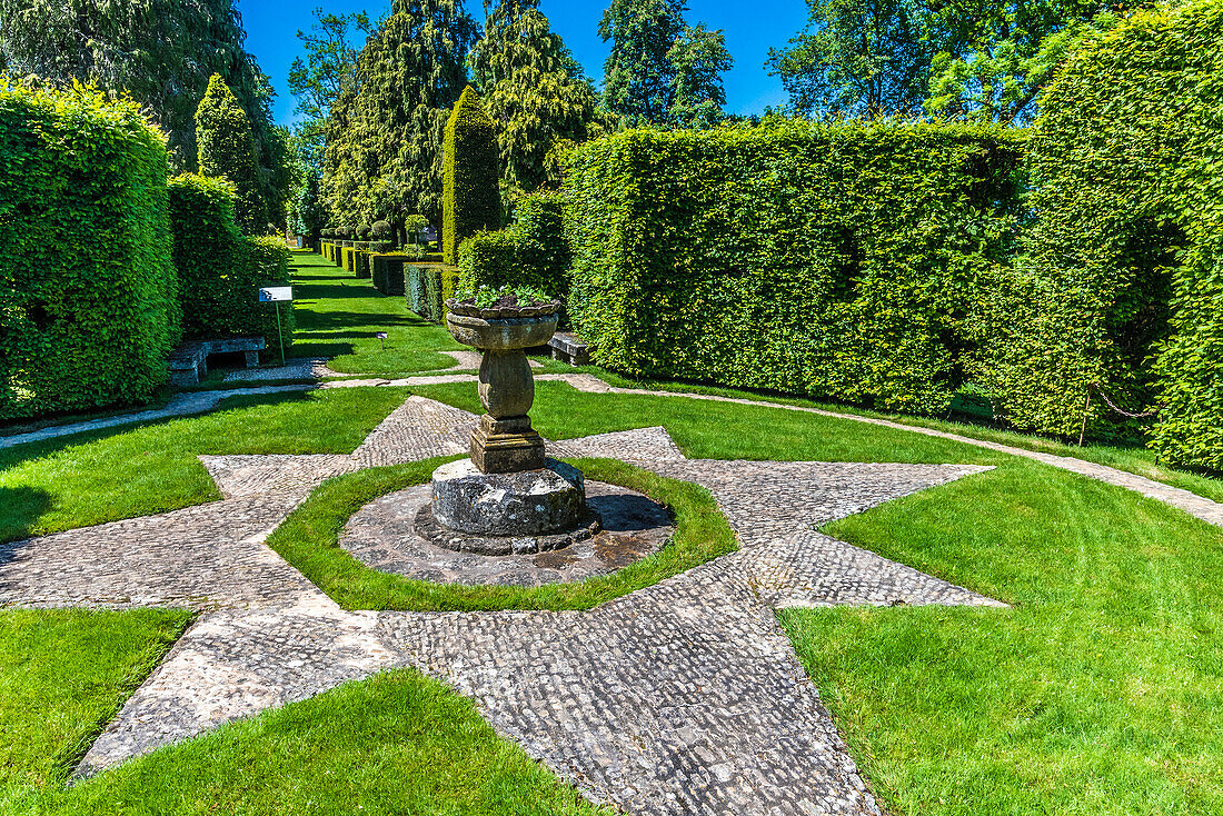 France,Perigord Noir,Dordogne,Jardins du Manoir d'Eyrignac (Historical Monument),green setting