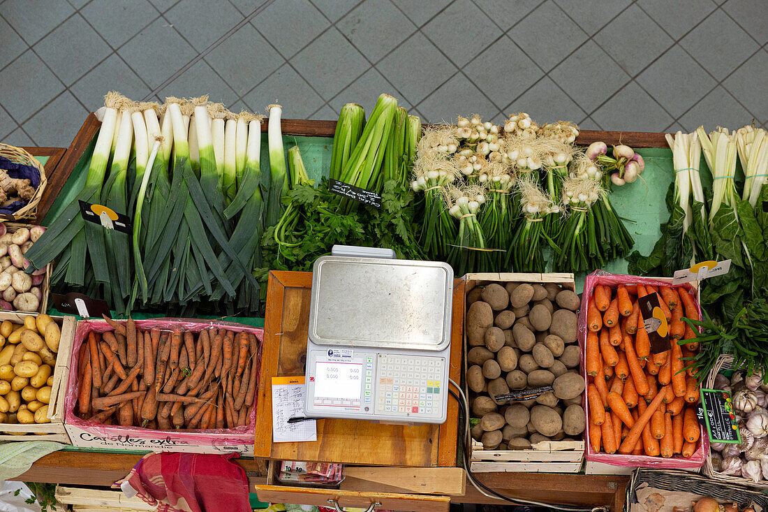 France,Les Sables d'Olonne,85,Marche des Halles Centrales,food market,May 2021.