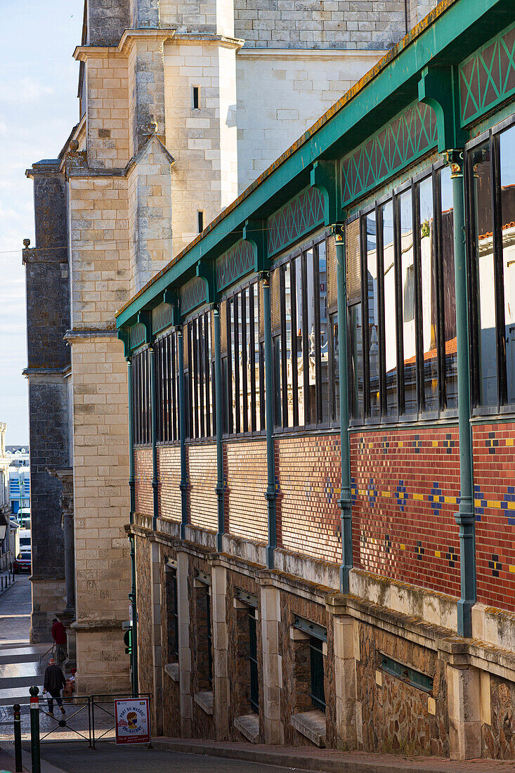 Frankreich,Les Sables d'Olonne,85,Marche des Halles Centrales,Lebensmittelmarkt,Mai 2021.