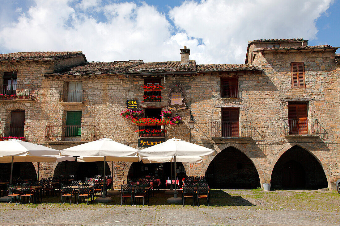 Spain,Aragon,Province of Huesca,Ainsa,medieval village