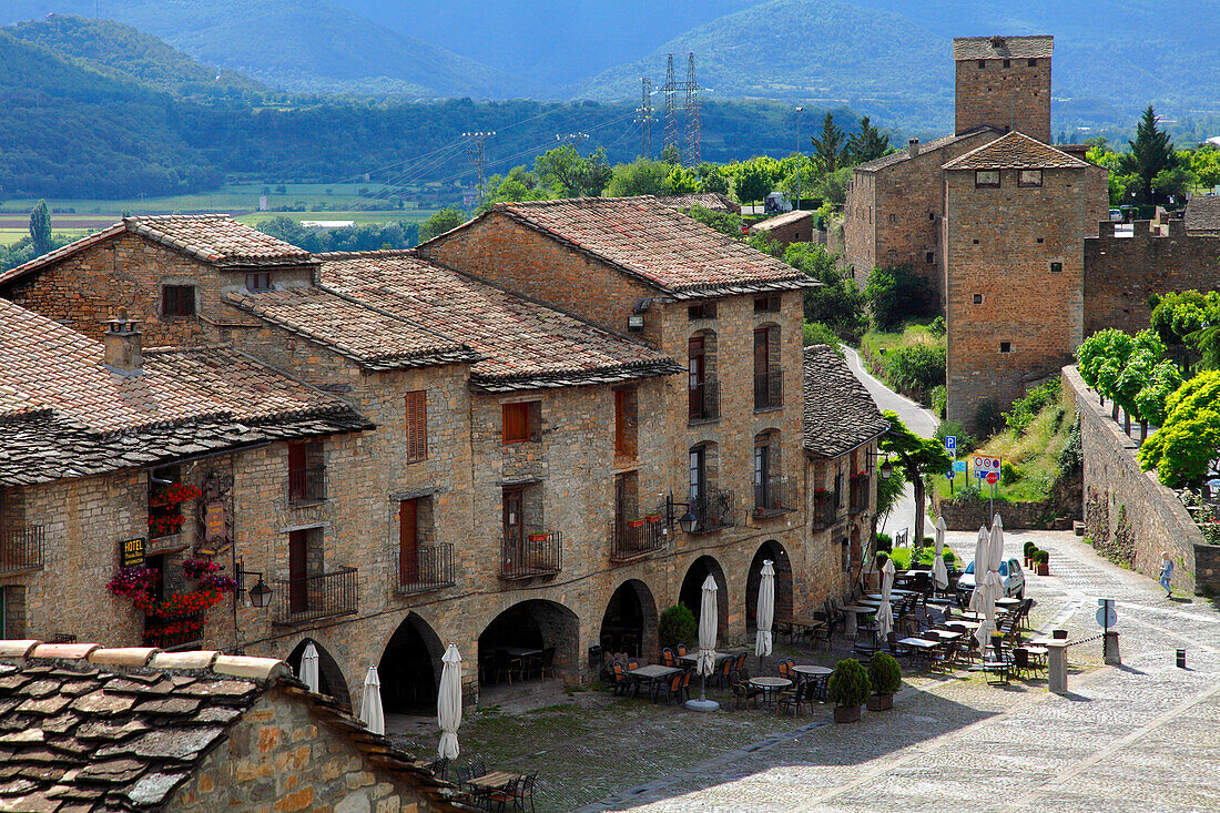 Spain,Aragon,Province of Huesca,Ainsa,medieval village