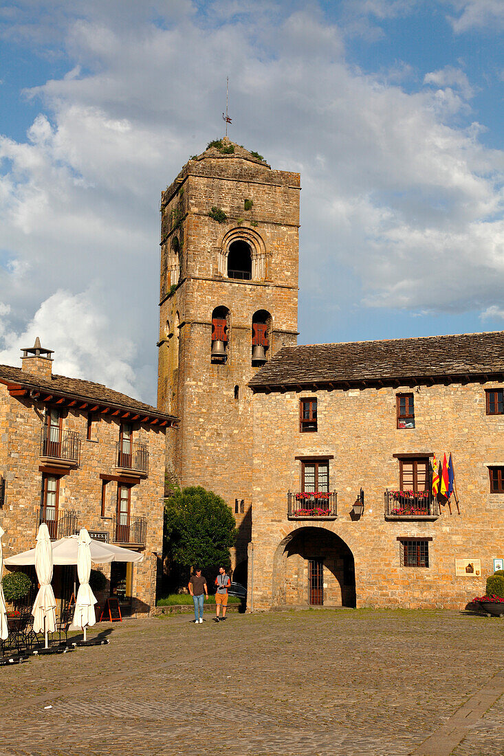 Spain,Aragon,Province of Huesca,Ainsa,medieval village