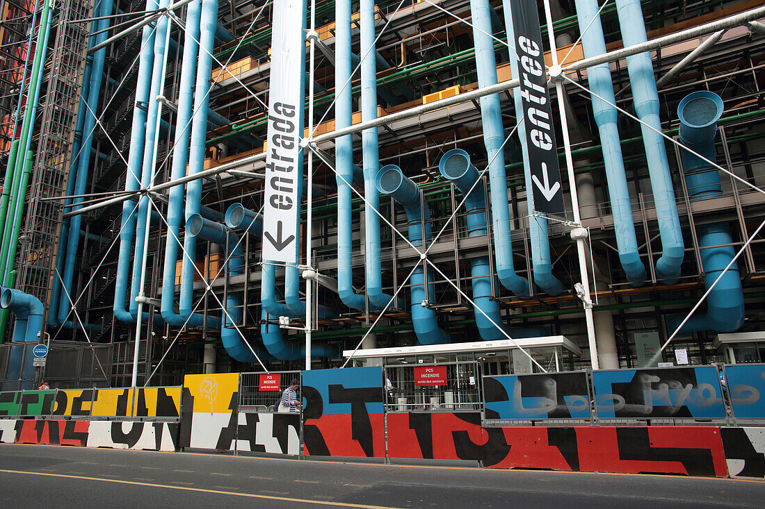 France,Paris,1st district,Centre Georges Pompidou during repair work,september 2019,arch. Renzo Piano,Richard Rogers and Gianfranco Franchini