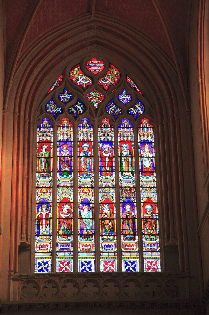 France,Brittany,Finistere department (29),Quimper,Saint Corentin cathedral