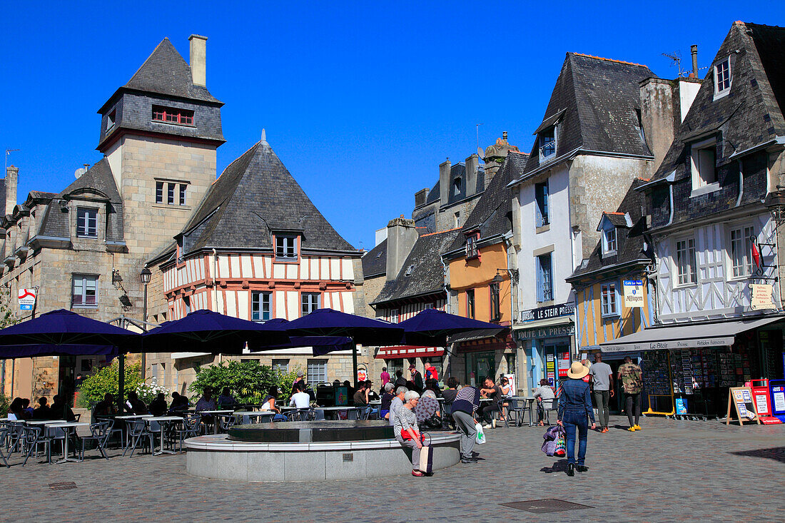 Frankreich,Bretagne,Departement Finistere (29),Quimper,Platz Terre au duc