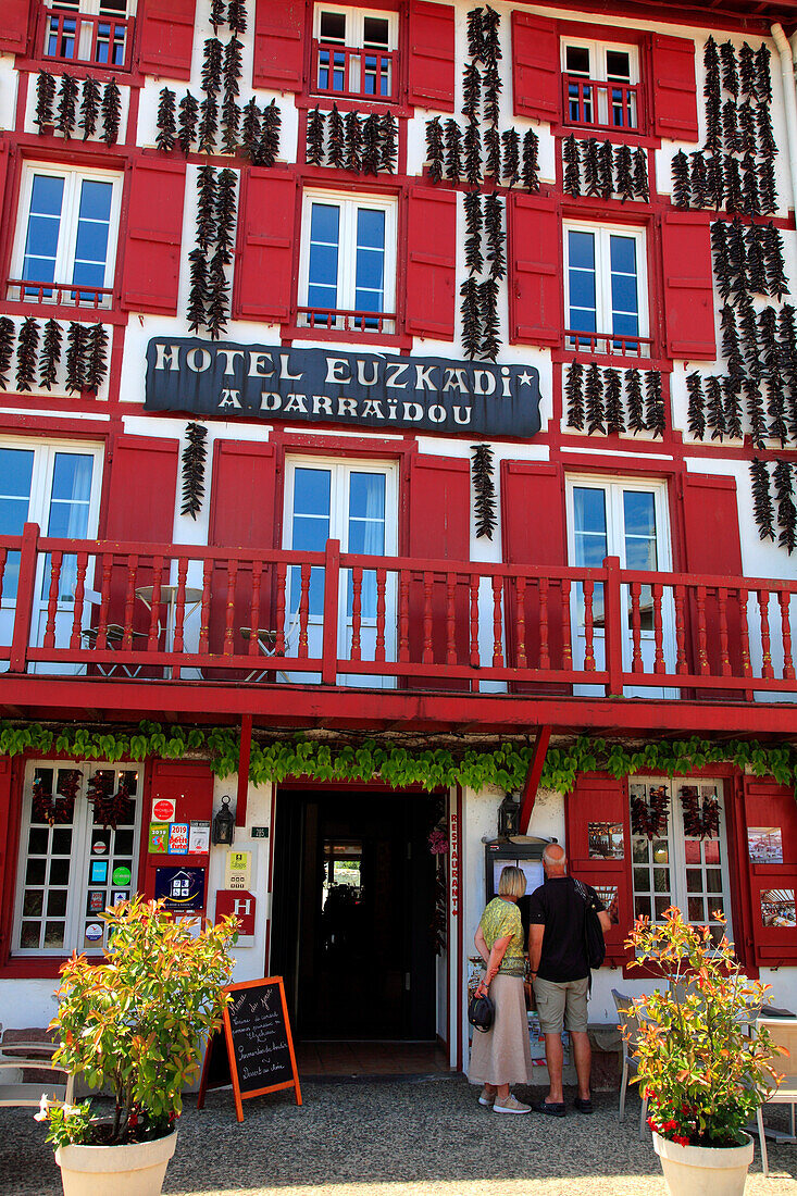 France,Nouvelle Aquitaine,Pyrenees atlantique (64),French Basque country,Espelette,Euskadi hotel