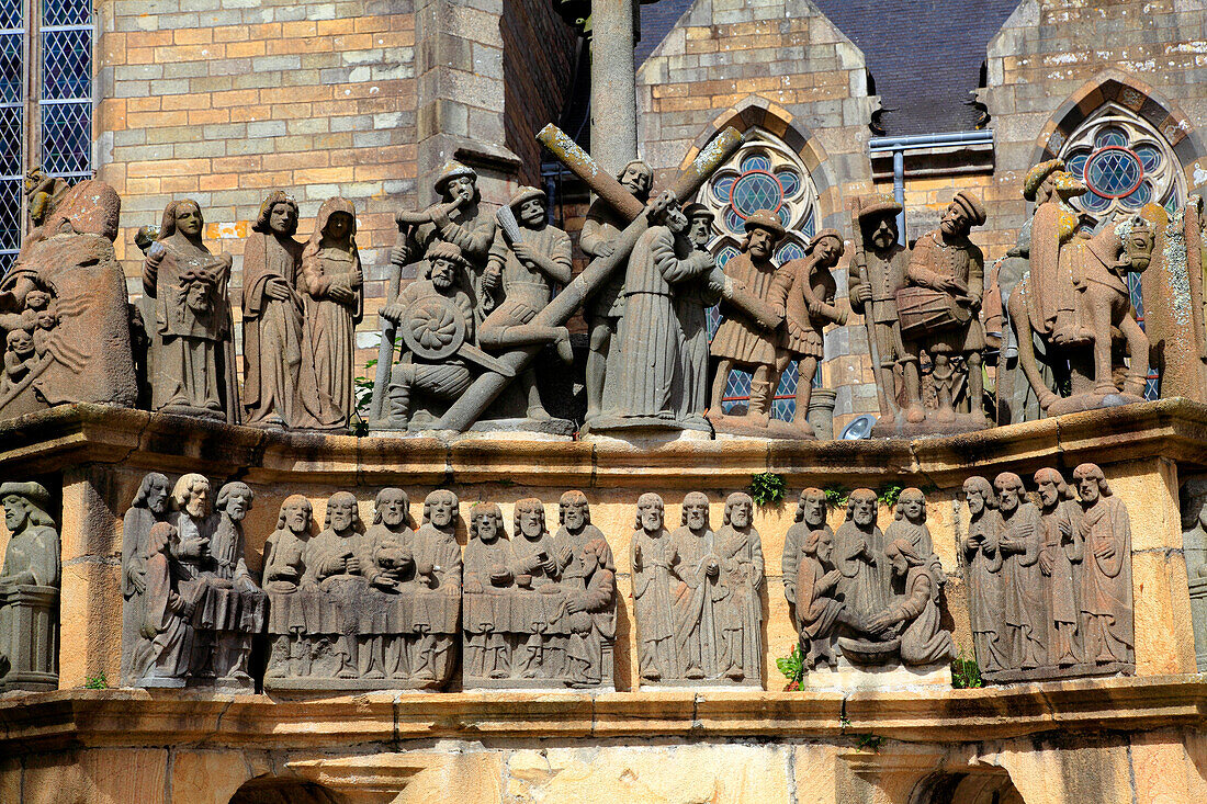 France,Brittany,Finistere department (29),Plougastel peninsula,Plougastel calvary