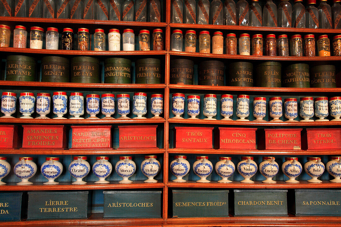 France,Auvergne Rhone Alpes,Ain department (01),Bourg en Bresse,the pharmacy of Hotel Dieu