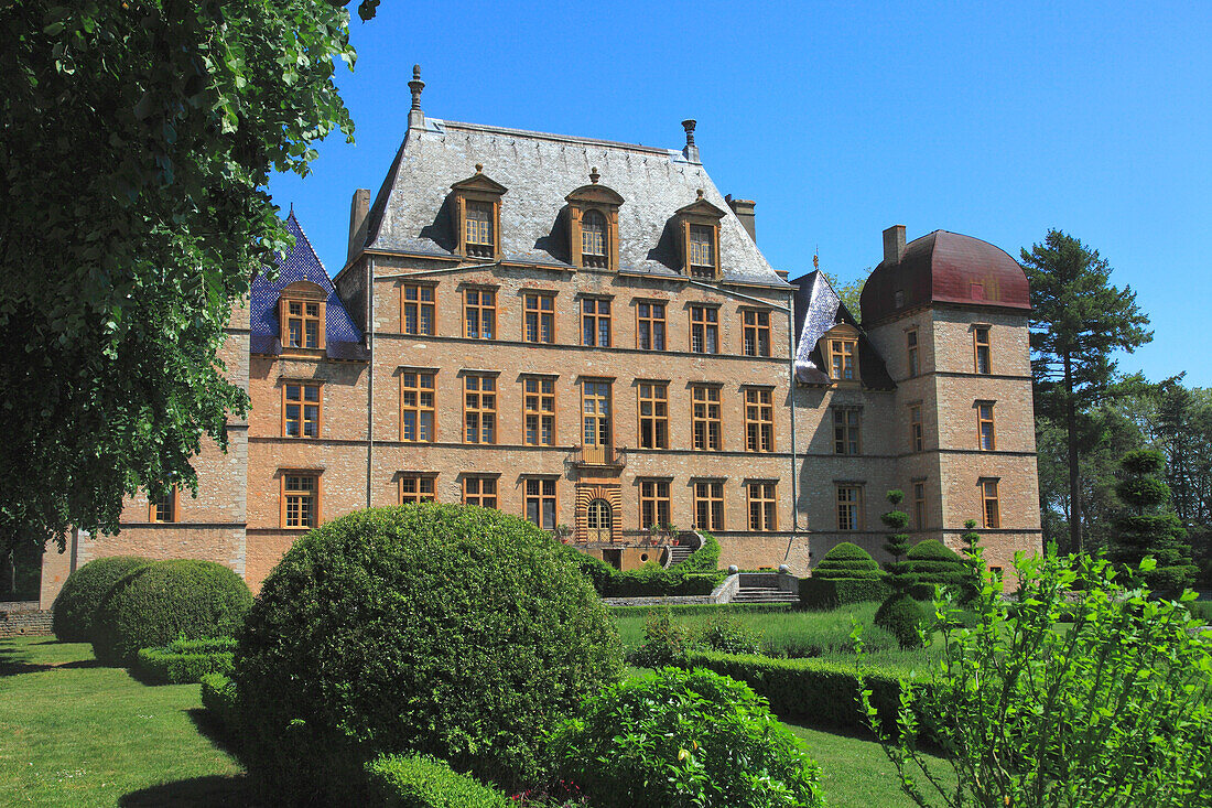 Frankreich,Auvergne Rhone Alpes,Ain department (01),Fareins,Flecheres castle (17 th century)