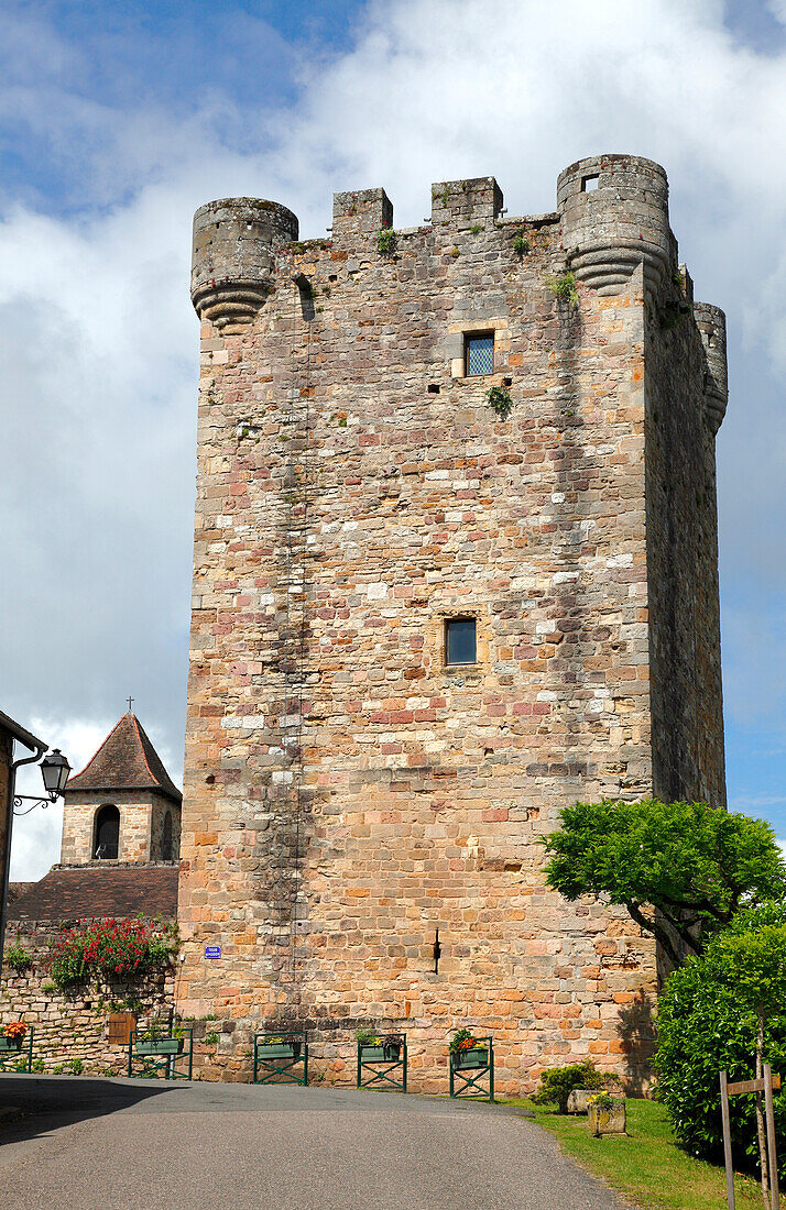 France,Occitanie,Lot departement (46),Capdenac le haut,Modon tower