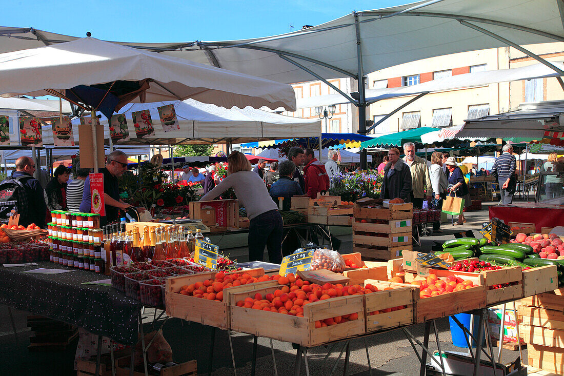 Frankreich,Occitanie,Tarn et garonne (82),Moissac,der Markt