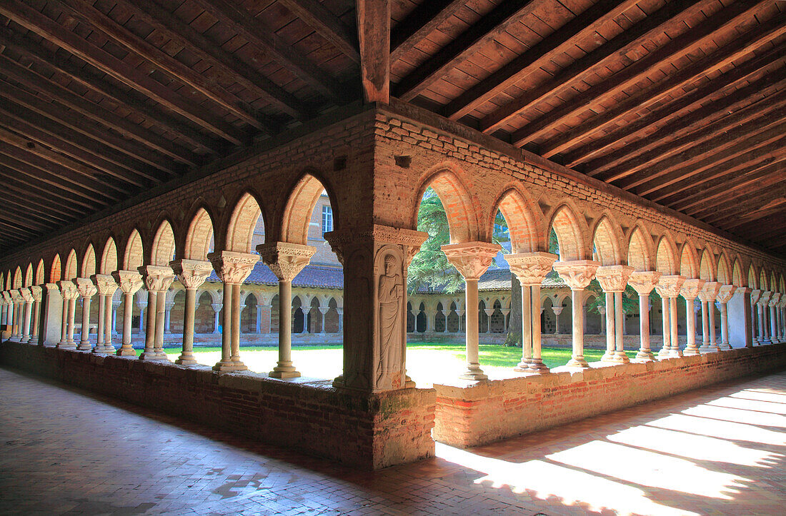 France,Occitanie,Tarn et garonne (82),Moissac,Saint Pierre abbey,the cloister,Unesco world heritage