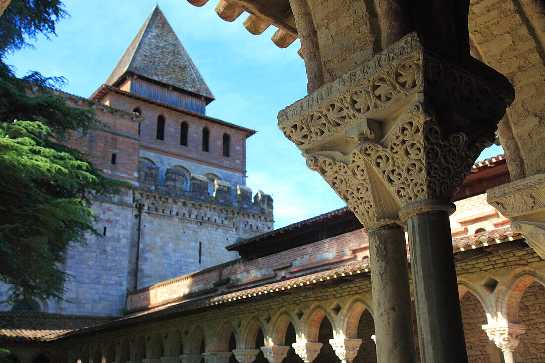 Frankreich,Okzitanien,Tarn et garonne (82),Moissac,Abtei Saint Pierre,der Kreuzgang,Unesco Weltkulturerbe