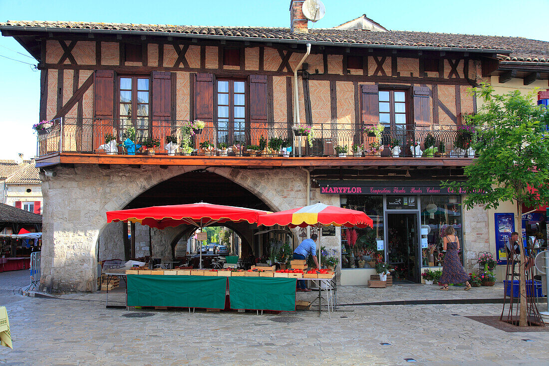 France,Nouvelle Aquitaine,Lot et Garonne department (47),Villereal,medieval village,