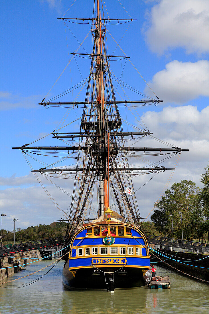 France,Nouvelle Aquitaine,Charente Maritime (17) Rochefort,corderie royale,Lafayette boat (l hermione)