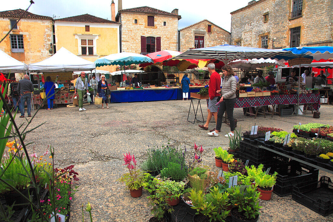 France,Nouvelle Aquitaine,Dordogne department (24),Monpazier,medieval village