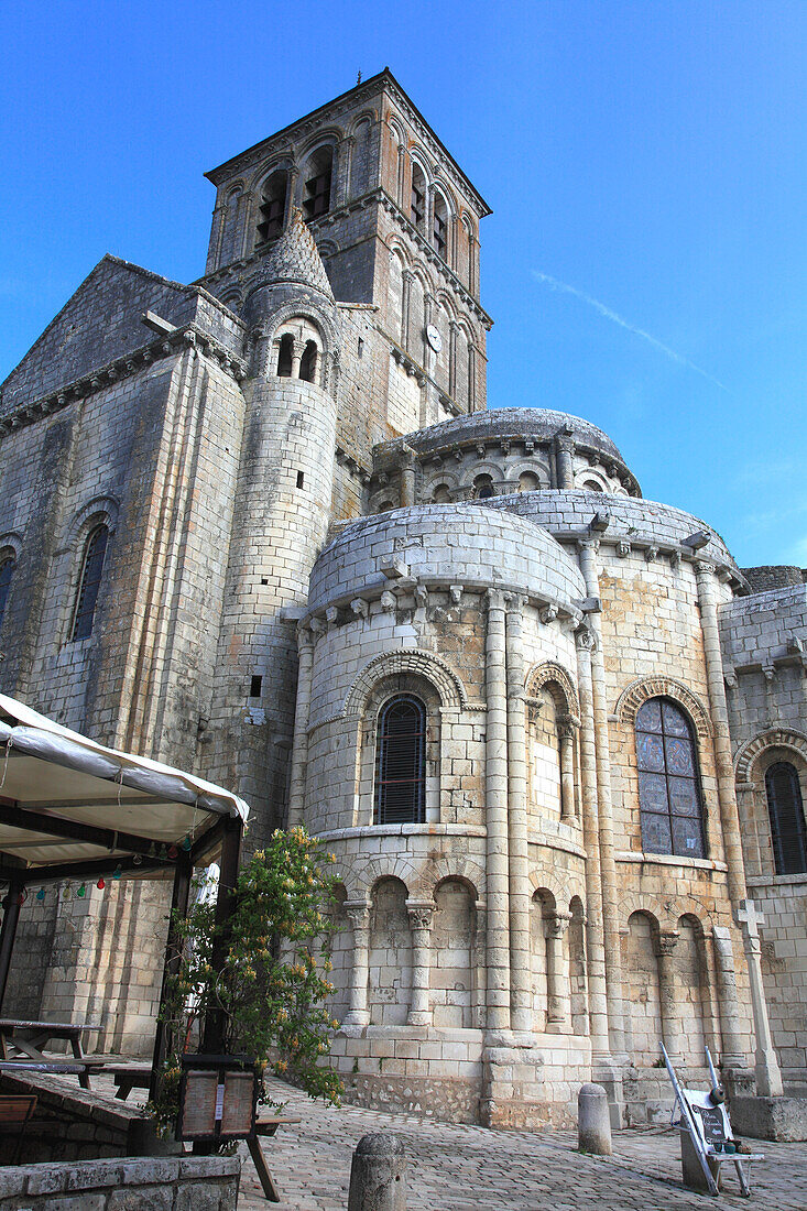 France,Nouvelle Aquitaine,Vienne department,Chauvigny,medieval city,Saint Pierre collegiate church