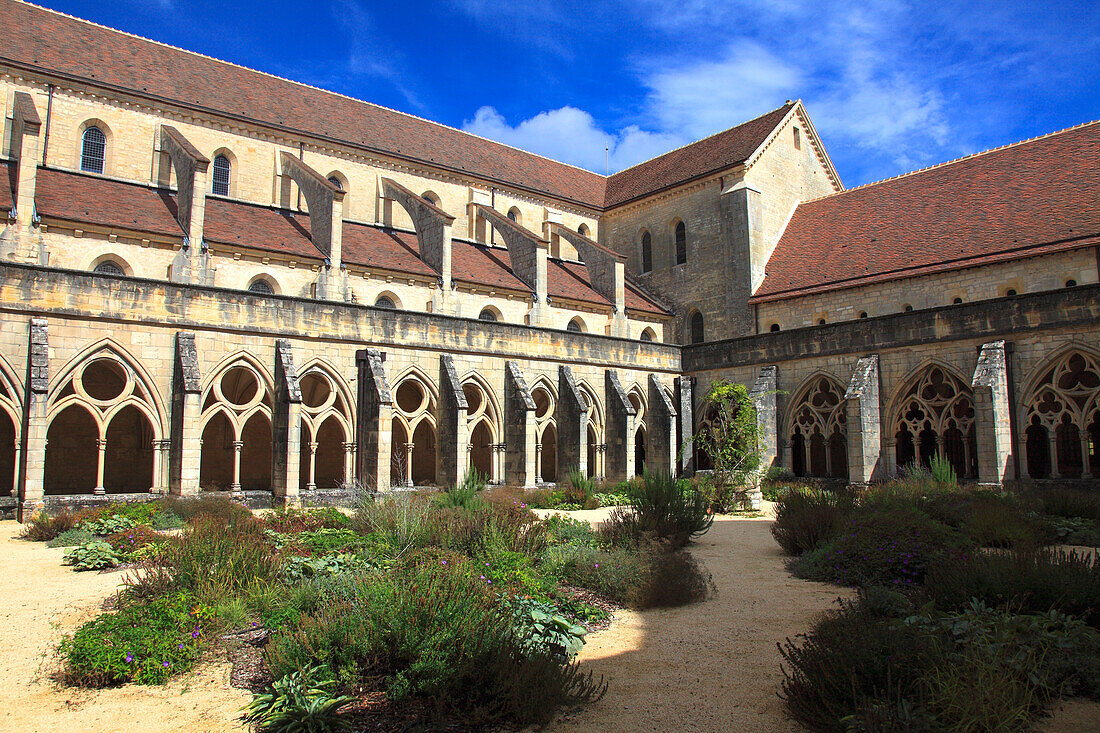 France,Centre Val de Loire,Cher department,Bruere Allichamps,Noirlac abbey,the church and the cloister