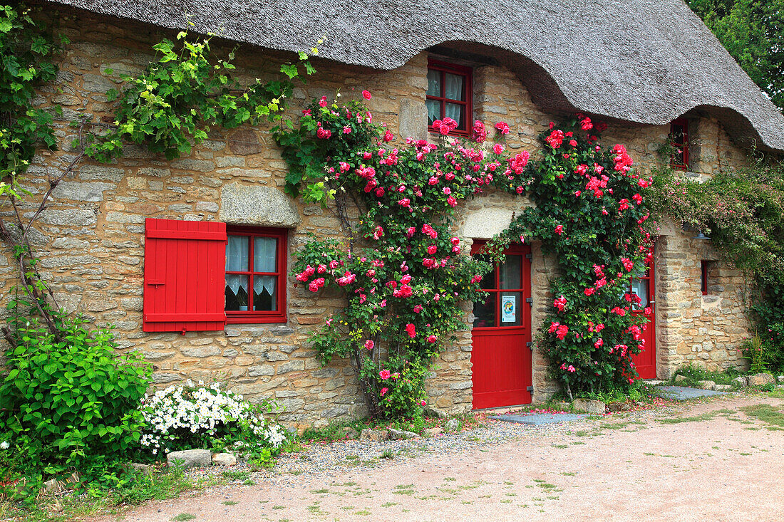 Frankreich,Pays de la Loire,Loire Atlantique (44),Natural parc of Briere,Saint Lyphard,Kerhinet village,