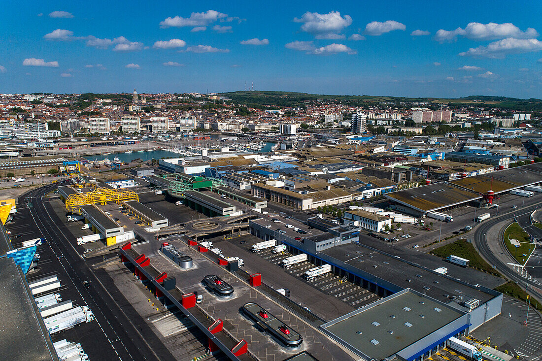 Frankreich,Hauts de France,Pas de Calais,Opale Coast,Boulogne sur Mer. Capecure. Fish harbor (Fischhafen).