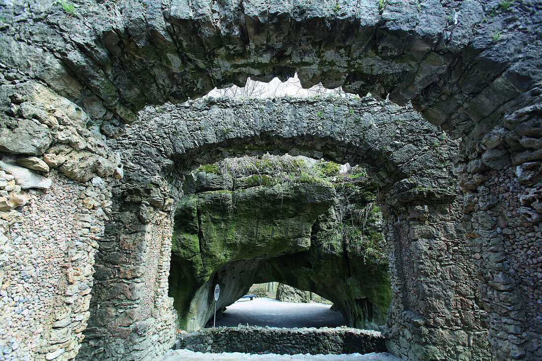 Deutschland,Wonsees,Steingarten Sanspareil. Felsengarten Sanspareil