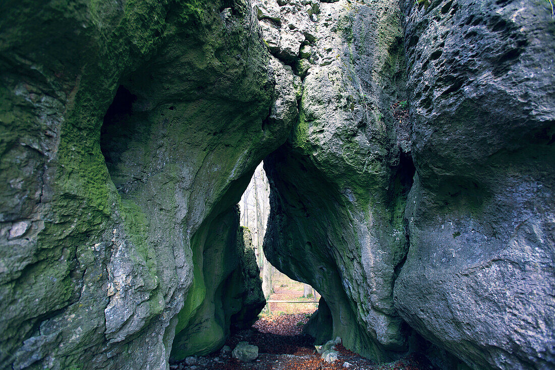 Deutschland,Wonsees,Steingarten Sanspareil. Felsengarten Sanspareil