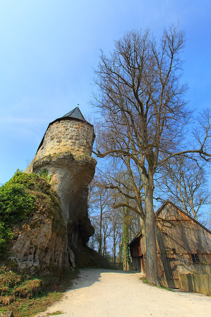 Deutschland,Wonsees,Steingarten Sanspareil. Felsengarten Sanspareil,Zwernitz-Schloss