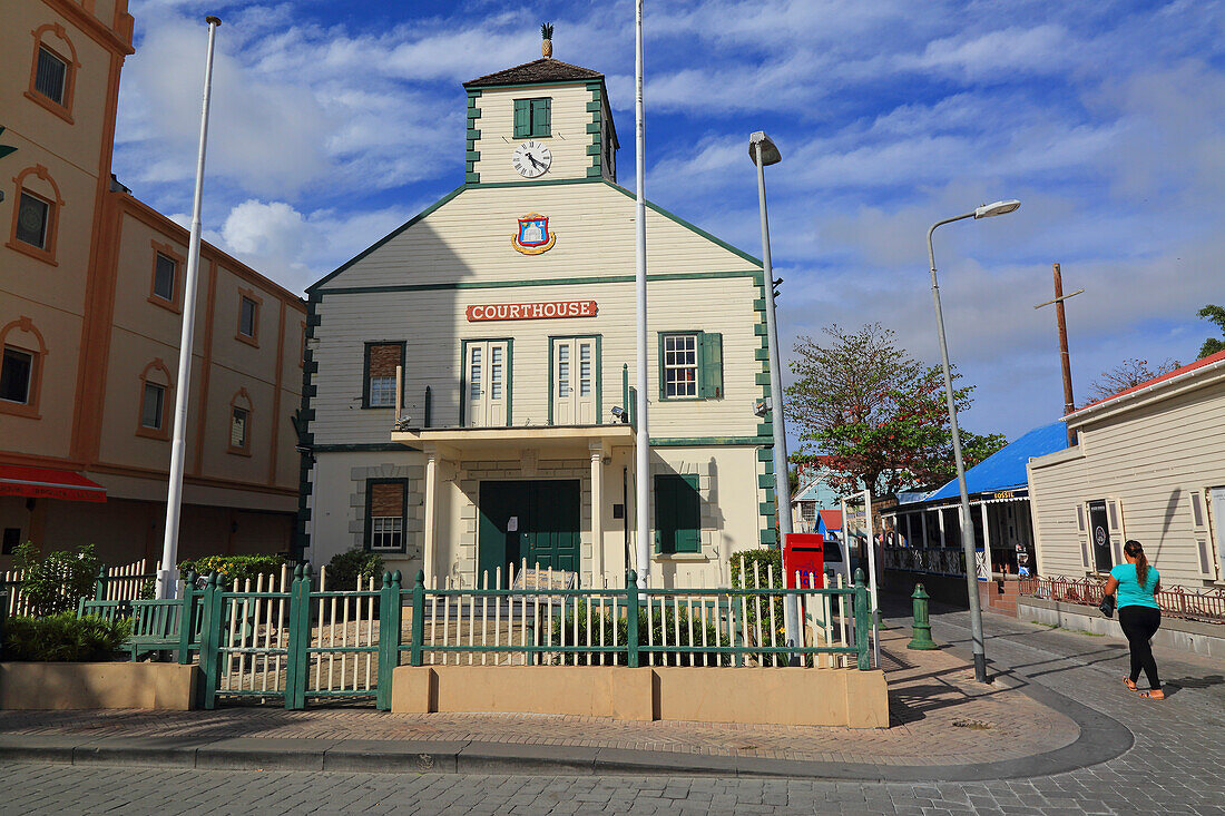 Caribbean,Sint Maarten. Philipsburg,Court House