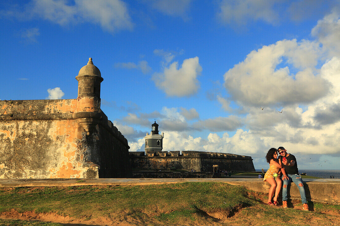 Usa,Puerto Rico,San Juan. El Morro Fortress (Festung)