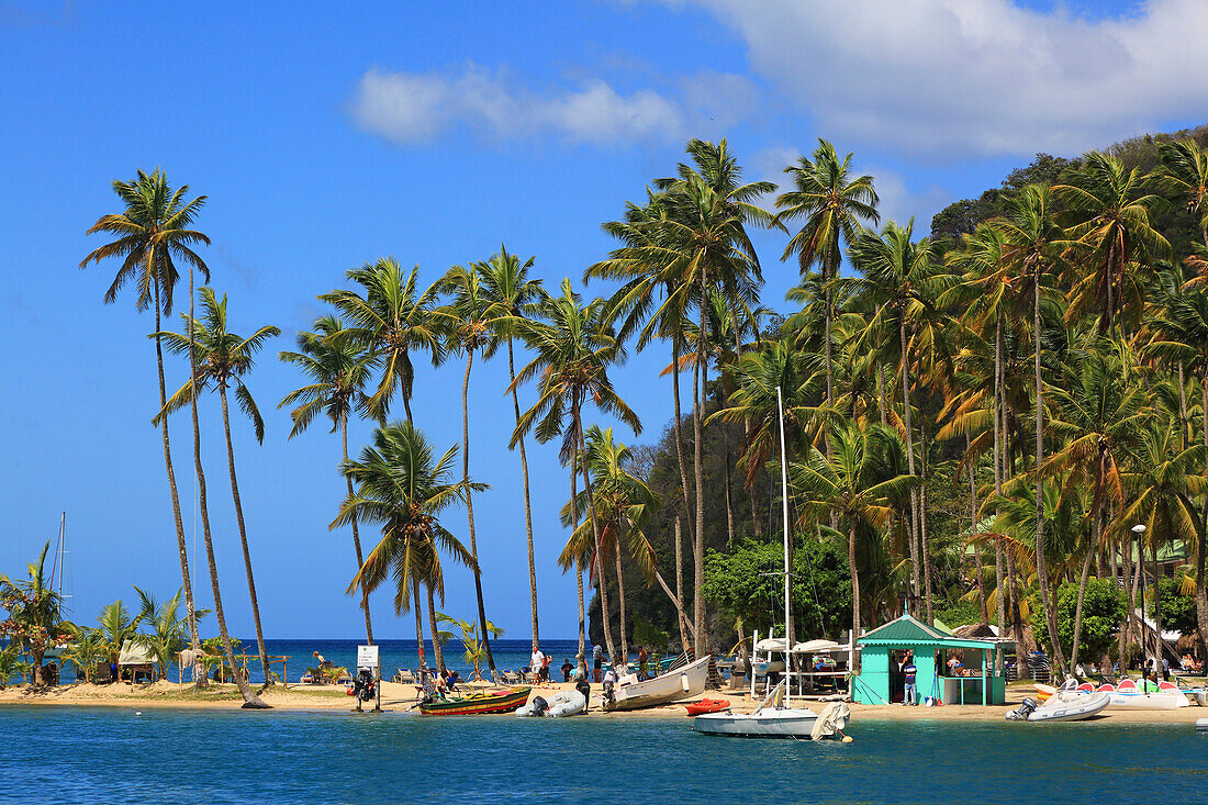 English West Indies,Saint Lucia. Marigot Bay