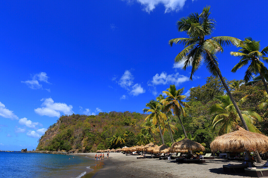 Englisch Westindien, St. Lucia. Anse Chastanet Strand