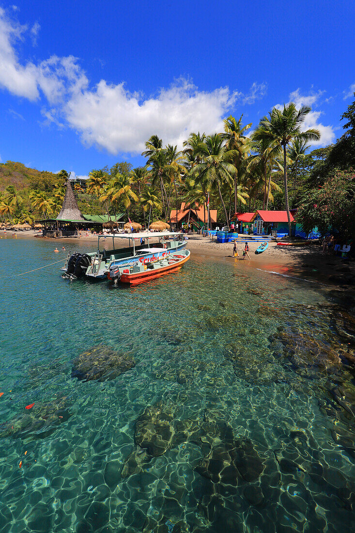 English West Indies,Saint Lucia. Anse Chastanet Beach