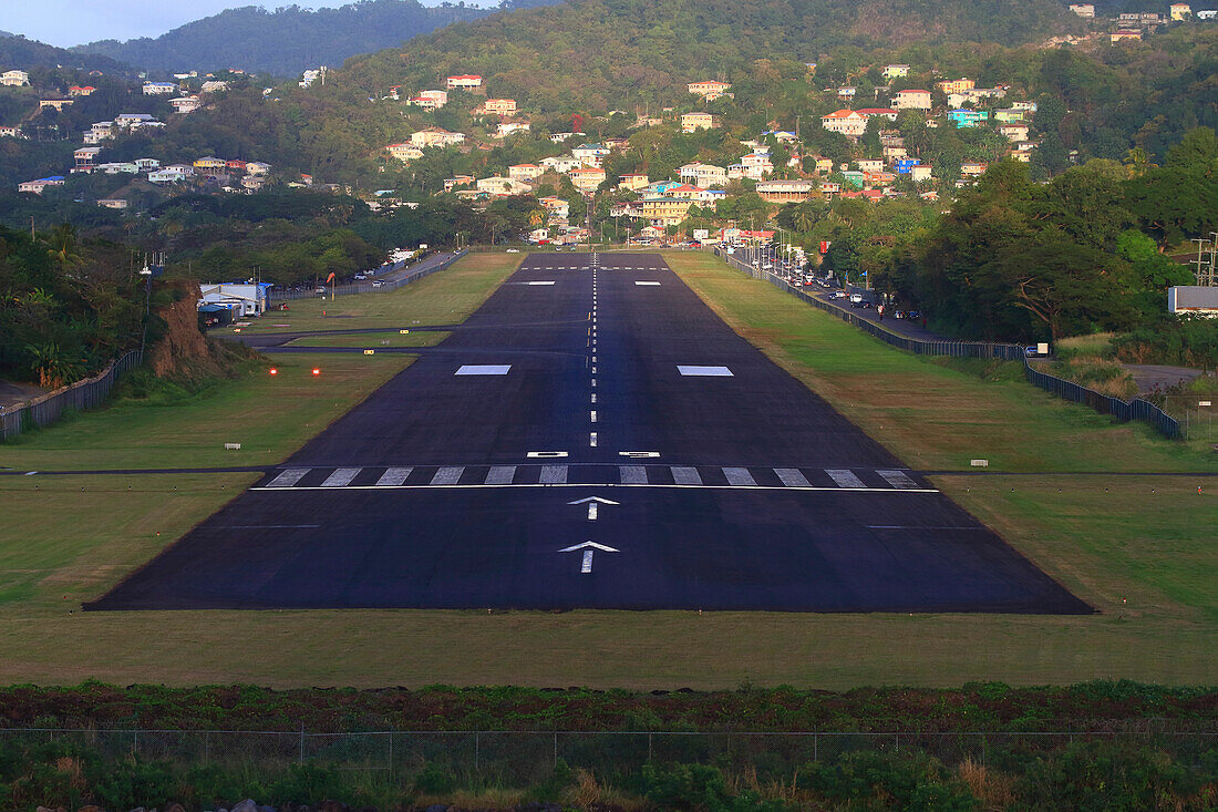 Englisch Westindien, St. Lucia. Castries Flughafen