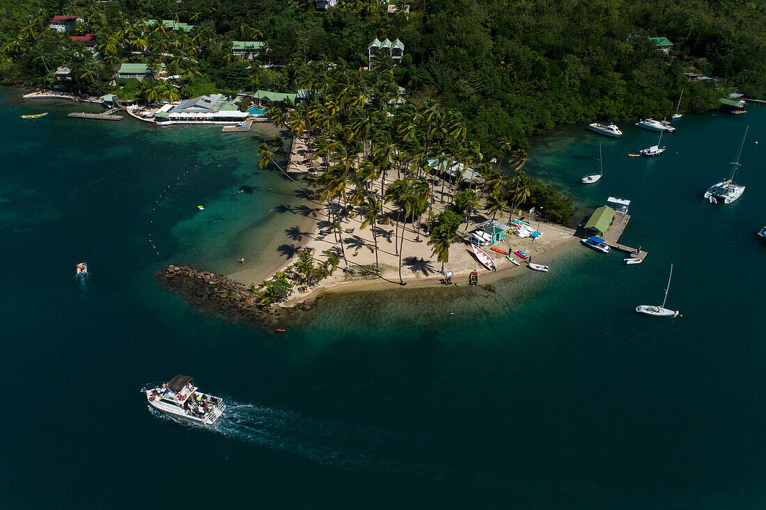 English West Indies,Saint Lucia. Marigot Bay