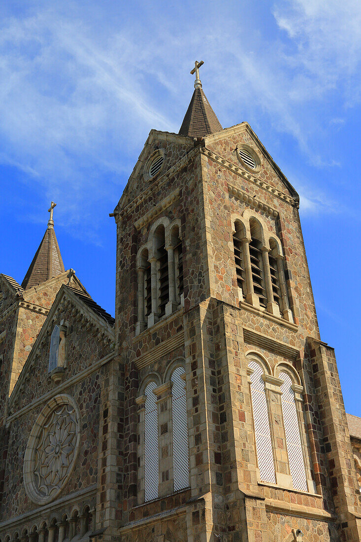 Britisch-Westindien, St. Kitts und Nevis, St. Kitts. Basseterre. Kirche