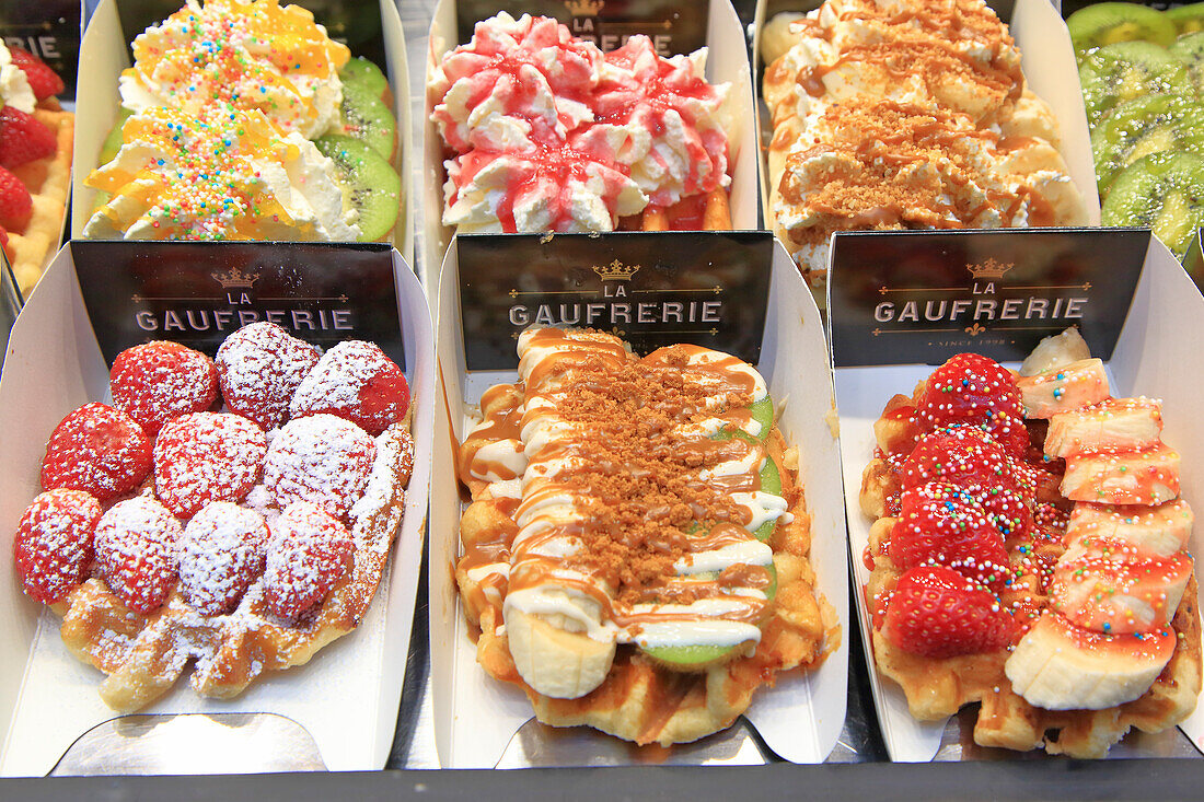 Europe,Belgium,Brussels. The famous Belgian waffle