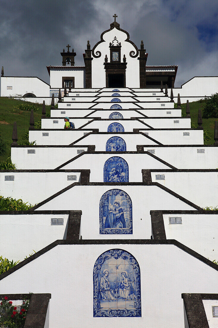 Insel Sao Miguel, Azoren, Portugal. Ermida de Nossa Senhora da Paz, Vila Franca do Campo