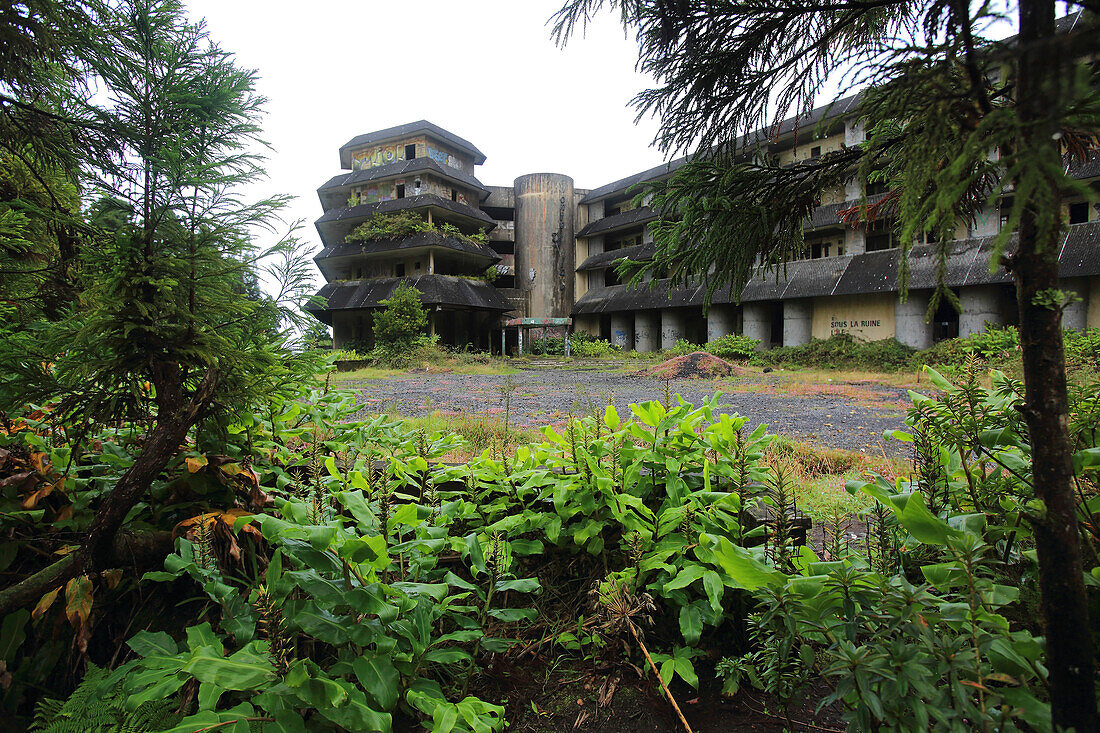 Insel Sao Miguel, Azoren, Portugal. Hotel abandonne Monte Palace